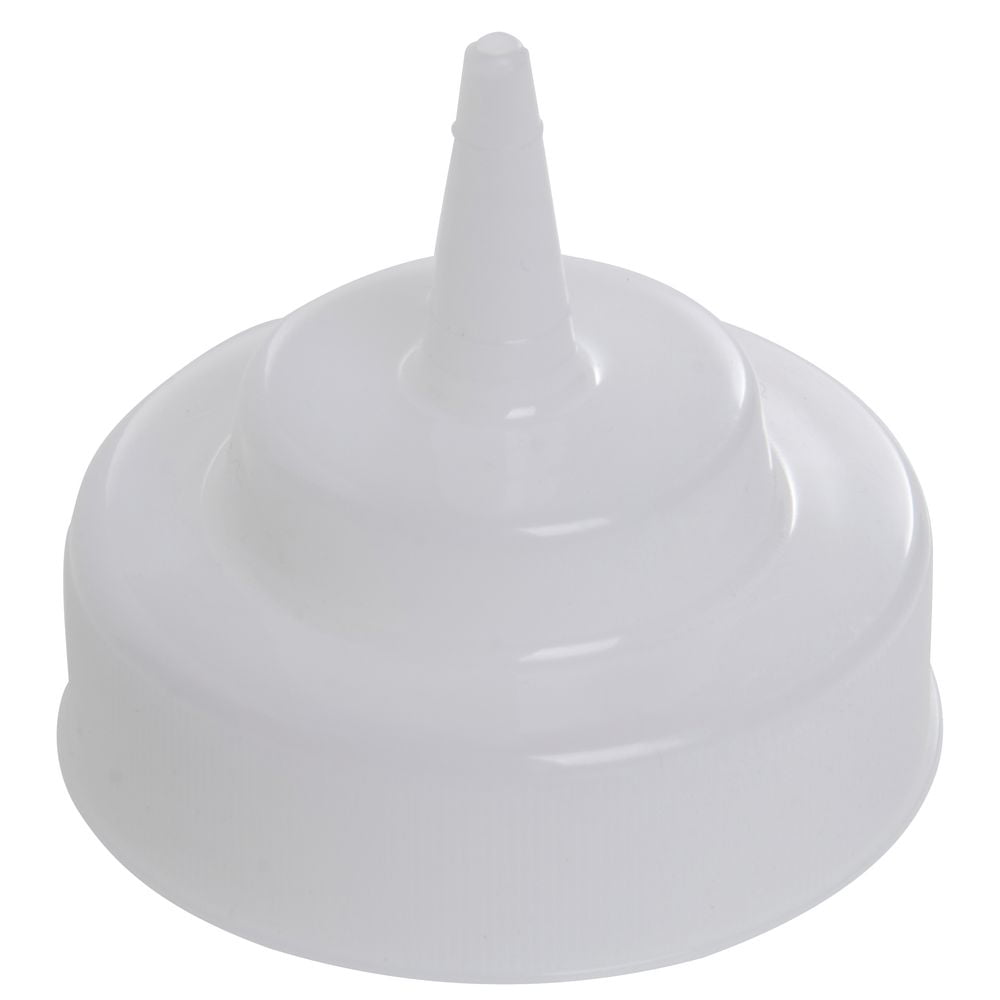 Photo 1 of Tablecraft Clear Polypropylene Squeeze Bottle Cone Tip for 16, 24, 32 Oz Size