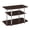 Espresso, variant on Pemberly Row Easy Assembly 32" 3 Tier TV Stand Entertainment Console in Gray