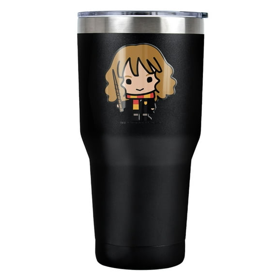 Harry Potter Cute Chibi Hermione Character Stainless Steel Tumbler 30 oz Coffee Travel Cup, Vacuum Insulated & Double Wall with Leakproof Sliding Lid