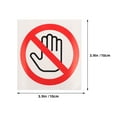 thumbnail image 3 of 6 pegatinas de advertencia de "No tocar". Etiquetas de advertencia de "No tocar"., 3 of 7