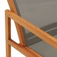 thumbnail image 5 of vidaXL Patio Lounge Chair Garden Chair Solid Wood Eucalyptus and Textilene, 5 of 14