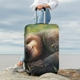 thumbnail image 7 of Gukieu Daisy Sleeping Sloth Print Suitcase Protective Cover, Elastic Zipper Buckle Suitcase Protective Cover, Suitable for Travel, Business Trip-Small, 7 of 7