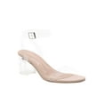 thumbnail image 3 of Cape Robbin | Wisdom Low Heel Clear Transparent PVC Strappy Sandal- Nude, 3 of 5