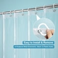 thumbnail image 2 of CAILDANL 9G Clear Extra Long Shower Curtain Liner 72 x 84 inches Long with 5 Magnets, Transparent Heavy Duty Weighted PEVA Plastic Shower Curtains Liner for Shower Bathroom, 2 of 7