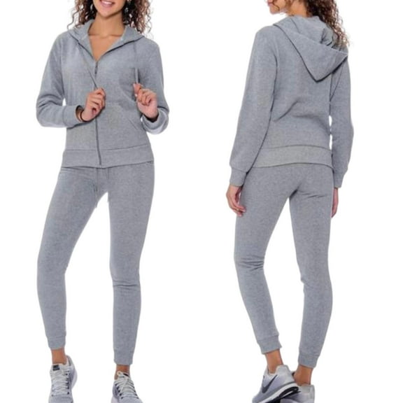 BRAND NEW LADIES HOODIES SETS FRONT ZIPER INSIDE FLEECE SIZE-M  WITH FREE SHIPPING