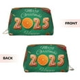 thumbnail image 3 of Picia Merry Christmas 2025 Print Leather Makeup Bag Make Up Bag Travel Toiletry Bag for Her Girlfriend Teacher Teen Girl Gifts, 3 of 8