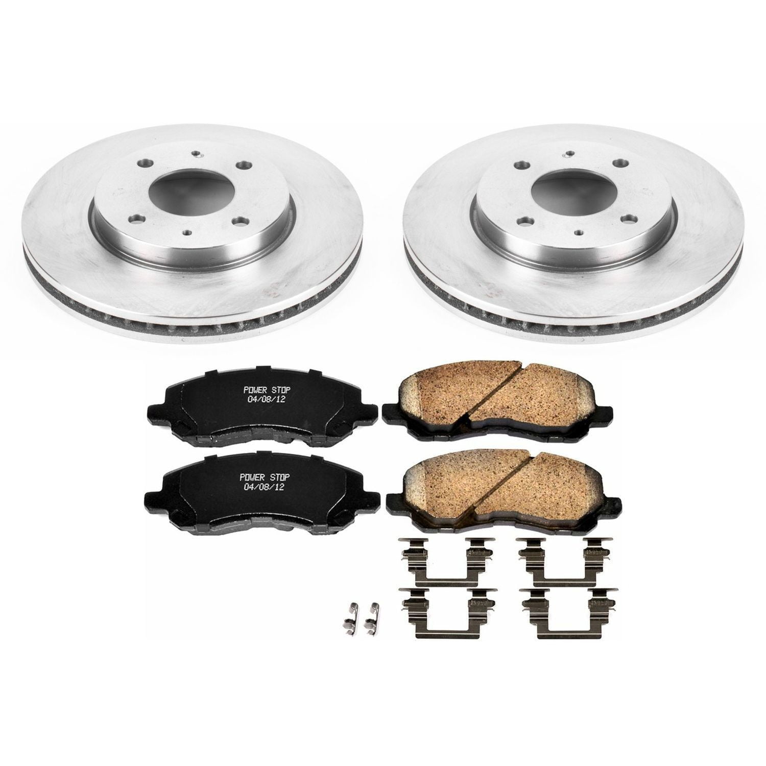 Power Stop Front Stock Replacement Brake Pad and Rotor Kit KOE5256