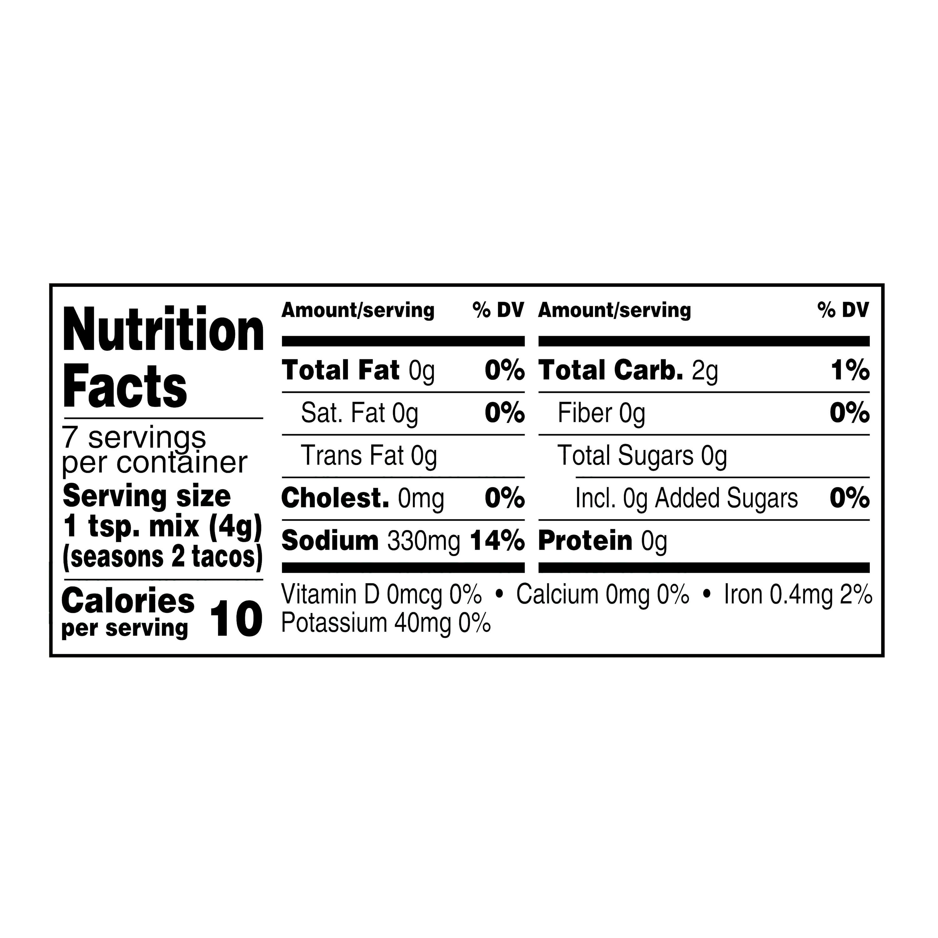 Great Value Chipotle Taco Seasoning Mix, 1 oz