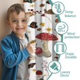 thumbnail image 3 of Blackout Kids Curtains,Red Mushroom Nature White Pattern Childrens Insulated Curtains Set Of 2,Bedroom Essentials,Toddler Room Decor 42"x54", 3 of 5