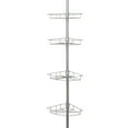 thumbnail image 1 of Zenna Home 2156NN Tension Pole Shower Caddy, Nickel, 1 of 7
