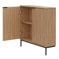 thumbnail image 3 of Meuble d'appoint de rangement à 2 portes Nexera Slim à 2 portes, noyer clair, 3 of 8