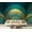 Color 2, variant on Wall Mural Peel and Stick Elegant Swan Pond Garden Peacock Birds Ornate Architecture Blue Green Self-Adhesive Wallpaper Removable Wall Decal Wall Sticker Home Decor for Living Room Bedroom 69"x96"