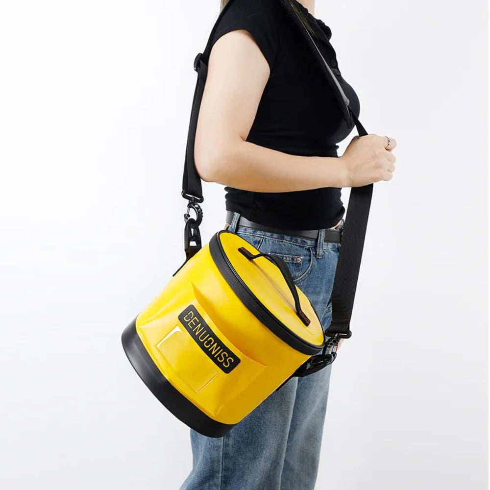 Durable Round Insulated Cooler Bag Perfect for Outdoor Camping Fishing and Picnic Activities