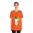 thumbnail image 3 of Unisex Streetwear Classic Jersey Short Sleeve T-Shirt Autumn Vibes Buck, 3 of 4