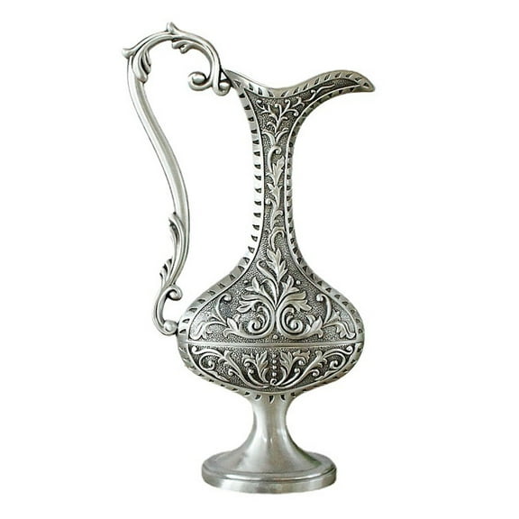 Vintage Metal Vase Decorative Flower Vase Antique Art Craft Hotel Decor