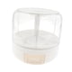 thumbnail image 2 of Contenedor de almacenamiento de alimentos giratorio de 360 degree, dispensador de arroz con 6 compartimentos, ideal para dulces, granos, arroz y frijoles. Blanco, 2 of 9