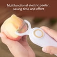 thumbnail image 5 of Electric Fruit Peeler, Handheld Julienne Peeler USB Rechargeable Multifunctional Electric Vegetables Peeler Potato Peeler with 3 Cutter Heads for Home, 5 of 9