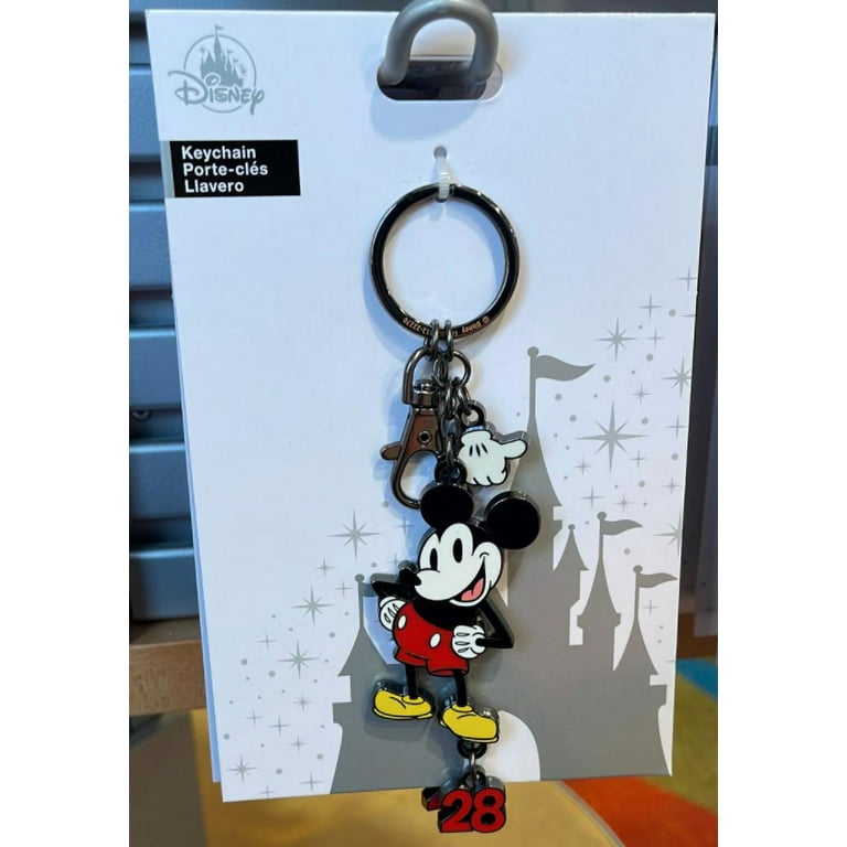 Disney Parks Mickey Mouse 28 Keychain New with Tag