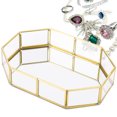 thumbnail image 4 of BANDEJA DE JOYAS, MAQUILLEJO ORGANIENTOR DE JOYAS DECORATIVAS DE ARETE DELECTIVO BANDEJA DE VIDRIO ESPEJO FONDAS DE MAQUILLEJE, ANILLO DE PULSERA PARA JOYAS DE MAQUILILEJE, 4 of 7