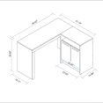 thumbnail image 6 of Kalmar L -Shaped Office Desk with Inclusive Cabinet , White, 6 of 9