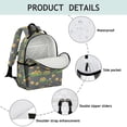 thumbnail image 4 of Tractor and Haybales Gray Pattern Cute School Backpack Bag for School with Padded Back and Adjustable Shoulder Straps 15.25"x11.5"x5.25", 4 of 4