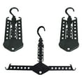 thumbnail image 4 of Clispeed Black Folding Storage Hanger 13 Holes Rotatable Laundry Organizer 3Pcs, 4 of 5
