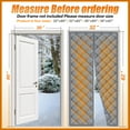 thumbnail image 4 of Winter Magnetic Thermal Insulated Door Curtain Fits Door Size 32" X 84" Insulation Cover Blanket Insulation Cloth Thicken Cotton as Privacy Temporary to Soundproof, 4 of 7
