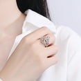 thumbnail image 3 of Bijoux en Liquidation Mode Dames Style Paon Ouverture Ajustée Rouge, 3 of 6