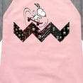 thumbnail image 3 of Peanuts - Snoopy Skating Pattern - Toddler And Youth Girls Raglan Graphic T-Shirt, 3 of 6