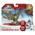 thumbnail image 2 of Jurassic World Bashers & Biters Figure: Velociraptor (Blue), 2 of 2