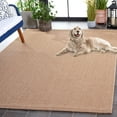 thumbnail image 4 of SAFAVIEH Sisal All-Weather Daragh Solid Indoor/Outdoor Area Rug, Natural, 6'7" x 6'7" Square, 4 of 17