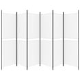 thumbnail image 2 of vidaXL 6-Panel Room Divider White 300x180 cm Fabric, 2 of 5