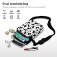 thumbnail image 6 of HELLHERO Crossbody Bags Cat Paw Print Pattern with Zipper Closed Crossbody Small Bags for Men, Women, 6 of 6