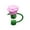 Purple, variant on Shoreew 1/9Pcs Silicone Straw Caps for 30/40 Oz Cup Cute Flower Shape Straw Toppers for Tumbler 10mm Dust-Proof Drinking Straw Covers Reusable Tips Lids
