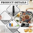 thumbnail image 7 of ZIATUBLES Boho Mandala Flower Kitchen Stand Mixers Dust Cover Portable Kitchen Appliance Cover with Top Handle Compatible with 6-8 Quart Easy to Clean Washable Kitchen Decor Accessories, 7 of 7