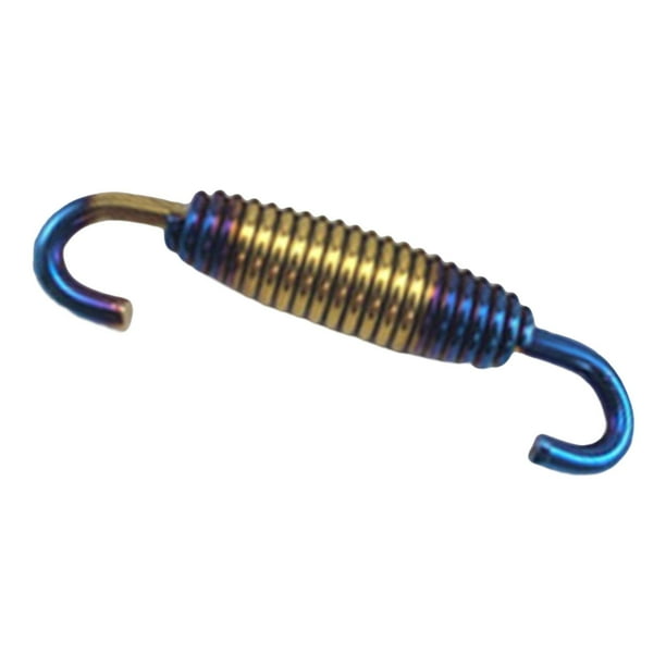 Resorte de tubo de escape de motocicleta, repuesto resistente, profesional, universal Áurea azul de 58 mm