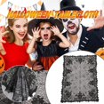 thumbnail image 2 of Halloween Tablecloth Black Spider Web Lace Skull Pumpkin Decoration Tablecloth, 2 of 5