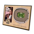 thumbnail image 1 of YouTheFan NFL Green Bay Packers 3D StadiumViews Picture Frame, 1 of 4