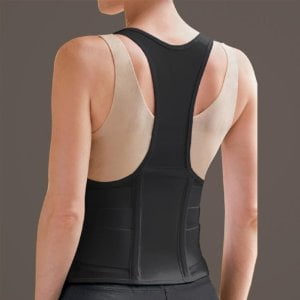 Womens Original Cincher Back Posture Spinal Alignment Support - Black - 3X