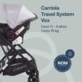 thumbnail image 2 of Carriola para bebe y Portabebe para auto - Asiento Giratorio 360º - Hasta 4 Años o 15 kg, 2 of 10
