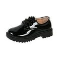 thumbnail image 3 of Dress Shoe for Student Daily Business Uniform Low Cut Shoes PU Leather Shoes 32, 3 of 8