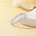 thumbnail image 2 of SFTING Wedding Bands for Women Princess Cut Engagement Eternity Ring Pave Silver Plated Size 8, 2 of 5