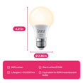 thumbnail image 4 of Bombillas inteligentes Innr A19 Zigbee E26 LED 9 W 830 lm 2700 K, paquete de 2, 4 of 8