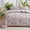 Grey, variant on Joyfy Queen Comforter Set White, 3 Pieces Floral Queen Bedding Set with 1 Soft Reversible Flower Comforter and 2 Pillow Shams, Bed in a Bag for All Seasons