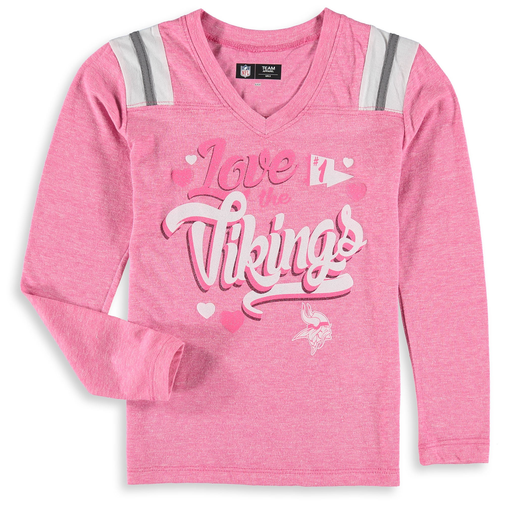 متجر سيراميك Minnesota Vikings New Era Girls Youth Love for My Team Long Sleeve ... متجر سيراميك