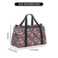 thumbnail image 3 of Kdxio colorful Skull rose Travel Duffel Bag Gym Bag Weekender Travel Bag Gym Bag for Women &Men Airplane Travel Essentials for Flying, 3 of 7