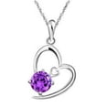 thumbnail image 4 of Valentines Day Gift Necklace Peach Heart Pendant Water Drop Crown Necklace, 4 of 9