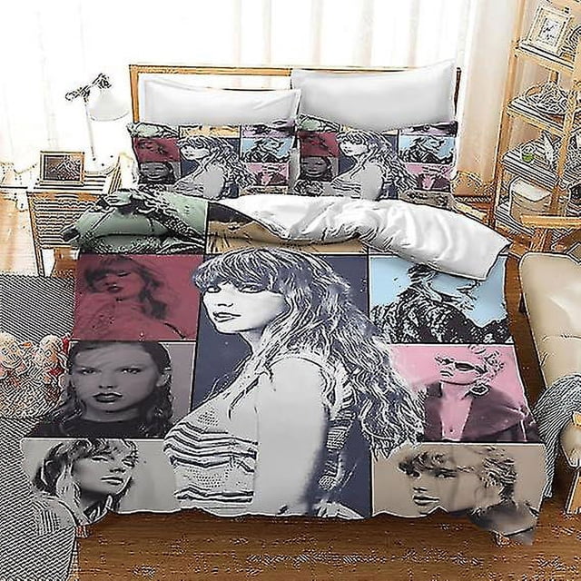 Singer Juegos de cama Juegos de edredón ligeros impresos en 3D de 3 piezas para niños y niñas
