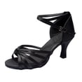 thumbnail image 4 of GOOHOCHY Heels for Women Latin Dance Shoes Women's Miss Size 1 Black, 4 of 8
