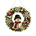 thumbnail image 3 of Christmas Hanging Diamond Painting Wreath Kit, Durable Acrylic Base with Hanging Chain for Easy Display on Windows, Walls, Doors, and Christmas Trees (G), 3 of 6